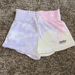 Justice High Waist Tie Dye Shorts